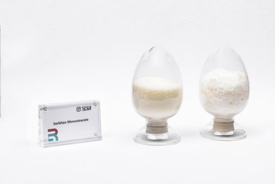 Хорошая цена. Сорбитан моностерат или Сорбид стерат C24H46O6 HLB значение 4,7 светло-желтый гранулированный твердый стабилизатор, смягчитель смазочных материалов онлайн